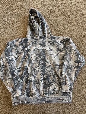 Tena Love of God Grey Camouflage Pullover Hoodie